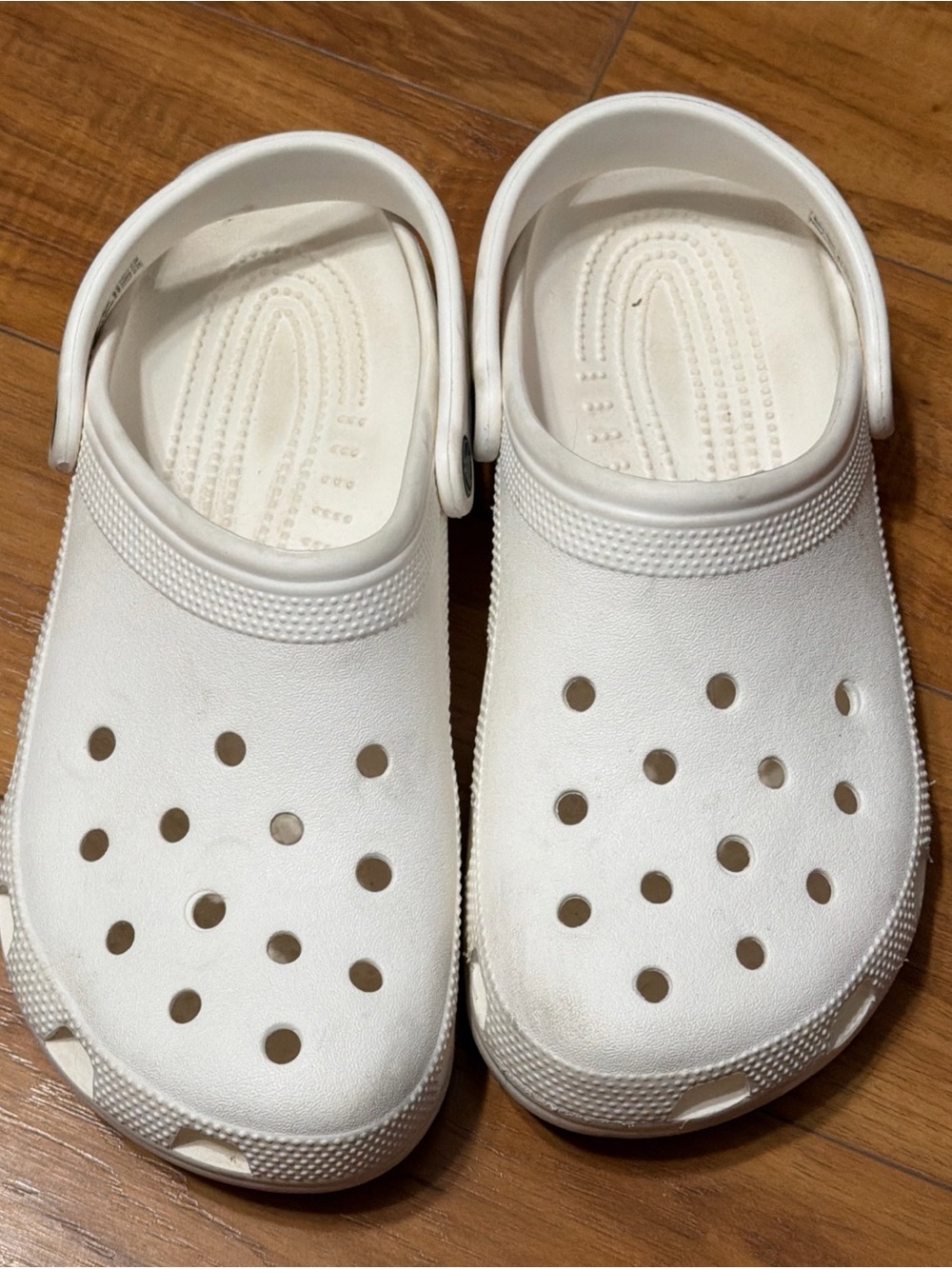 Crocs Women’s 10 Men’s 8 White Clogs Sandals Slip On Shoes